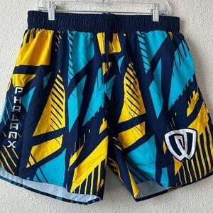 New Phalanx HPTX Men's Graphic Training Work Out   Red & Black Shorts Size 2 XL